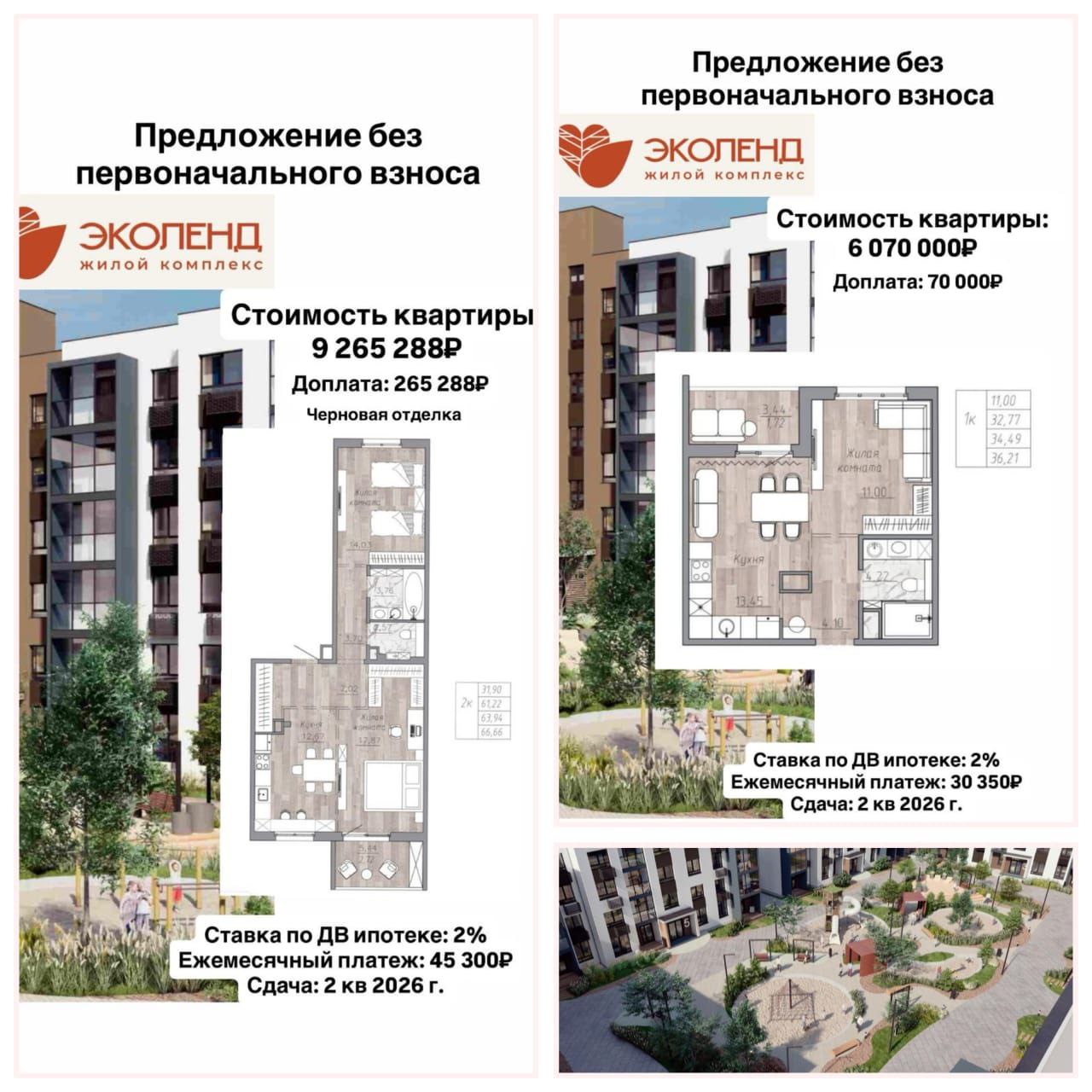 Ипотека для медиков, педагогов и молодых семей в ЖК Эколенд - Недвижимость в Хабаровск