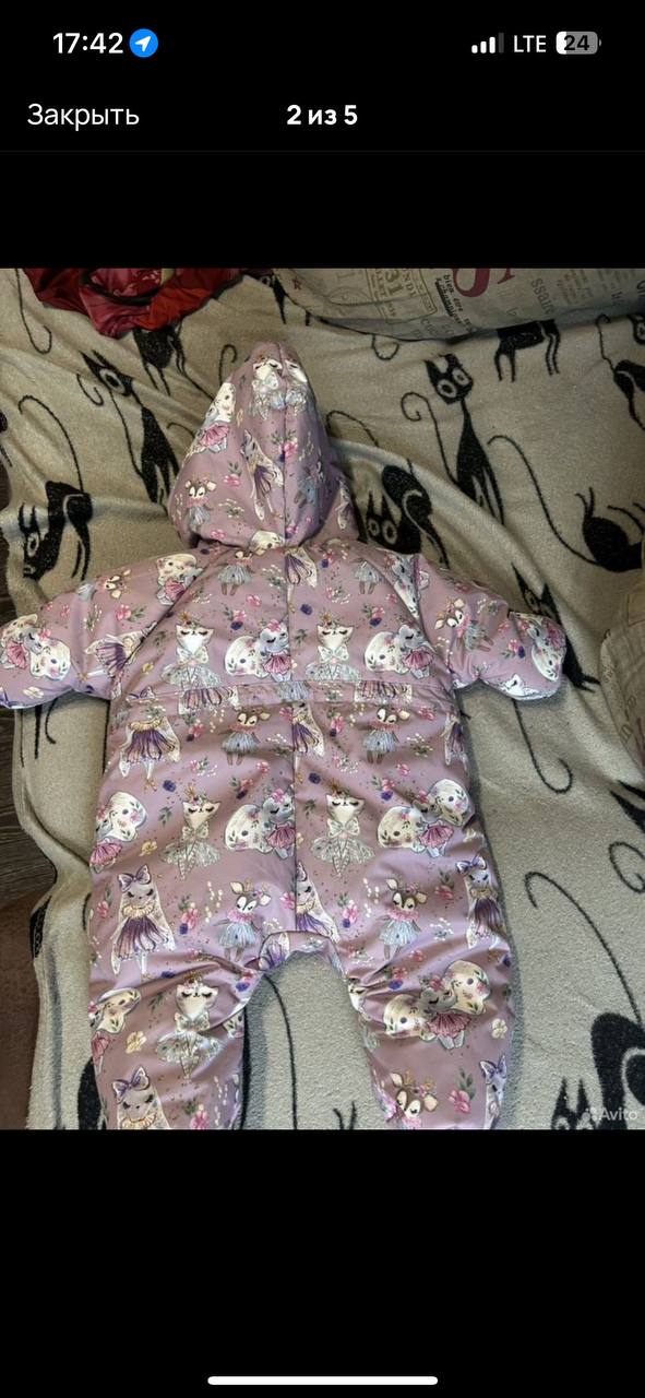 Детский зимний комбинезон с шапкой - Товары для детей в Новокузнецк - фото 2