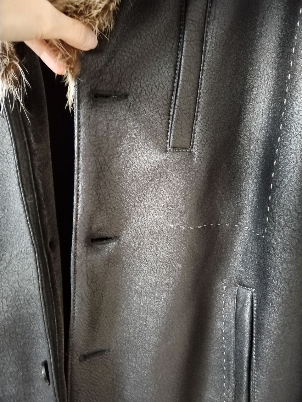 Мужская зимняя куртка из натуральной кожи - Одежда в Сургут