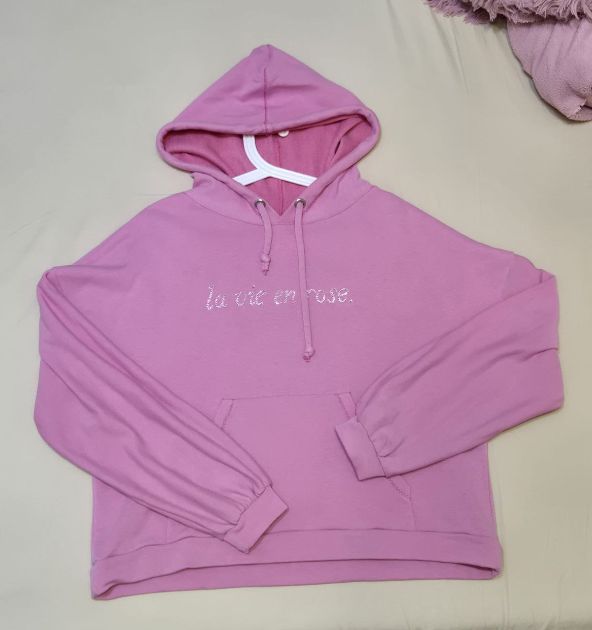 Худи розовая, свитер белый, кардиган - Одежда в Воронеж - фото 2