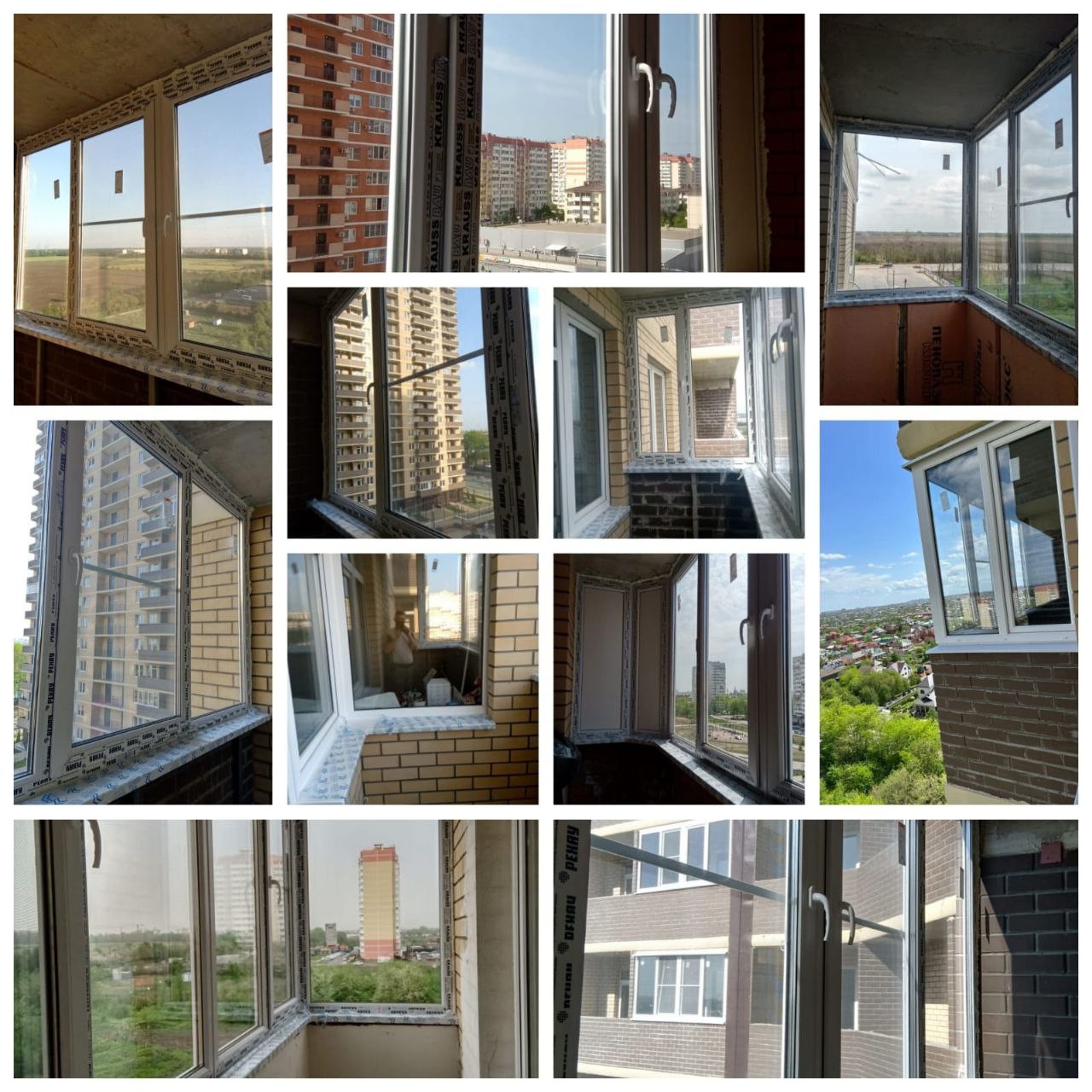 Услуги по остеклению и установке дверей - частное объявление в Краснодар