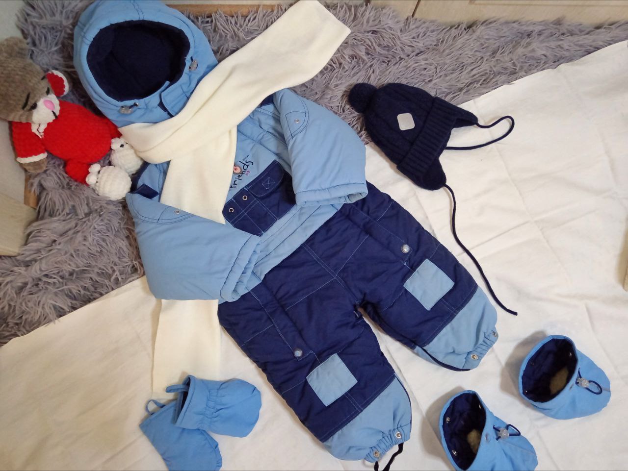 Детский комбинезон 2 в 1 демисезонный с меховой подстежкой - Товары для детей в Нижний Новгород