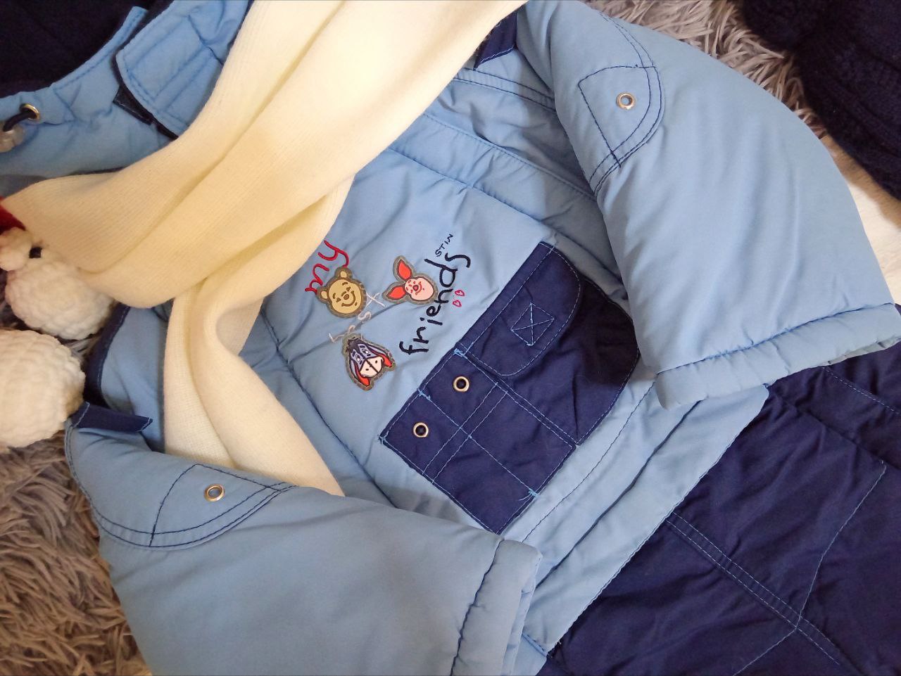 Детский комбинезон 2 в 1 демисезонный с меховой подстежкой - Товары для детей в Нижний Новгород - фото 3