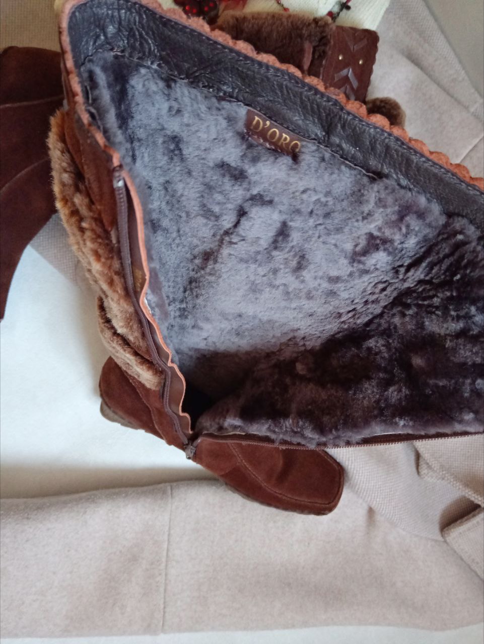 Сапоги зимние женские замшевые с мехом - Одежда в Нижний Новгород - фото 5