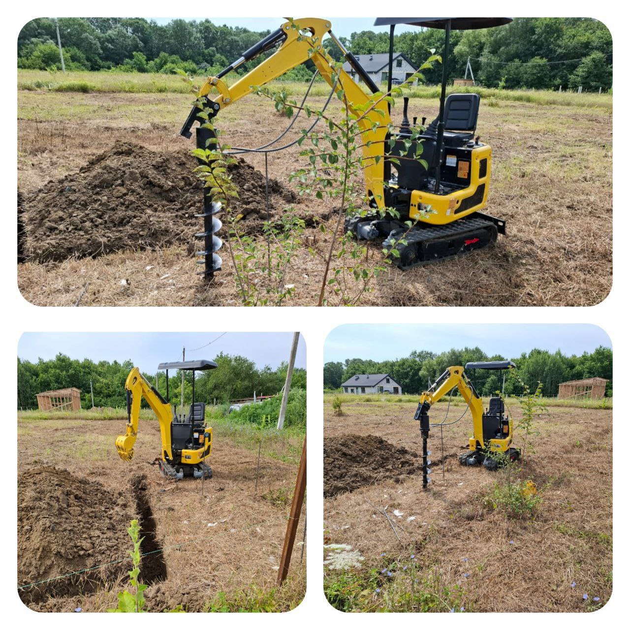 Услуги мини-экскаватора - частное объявление в Смоленская