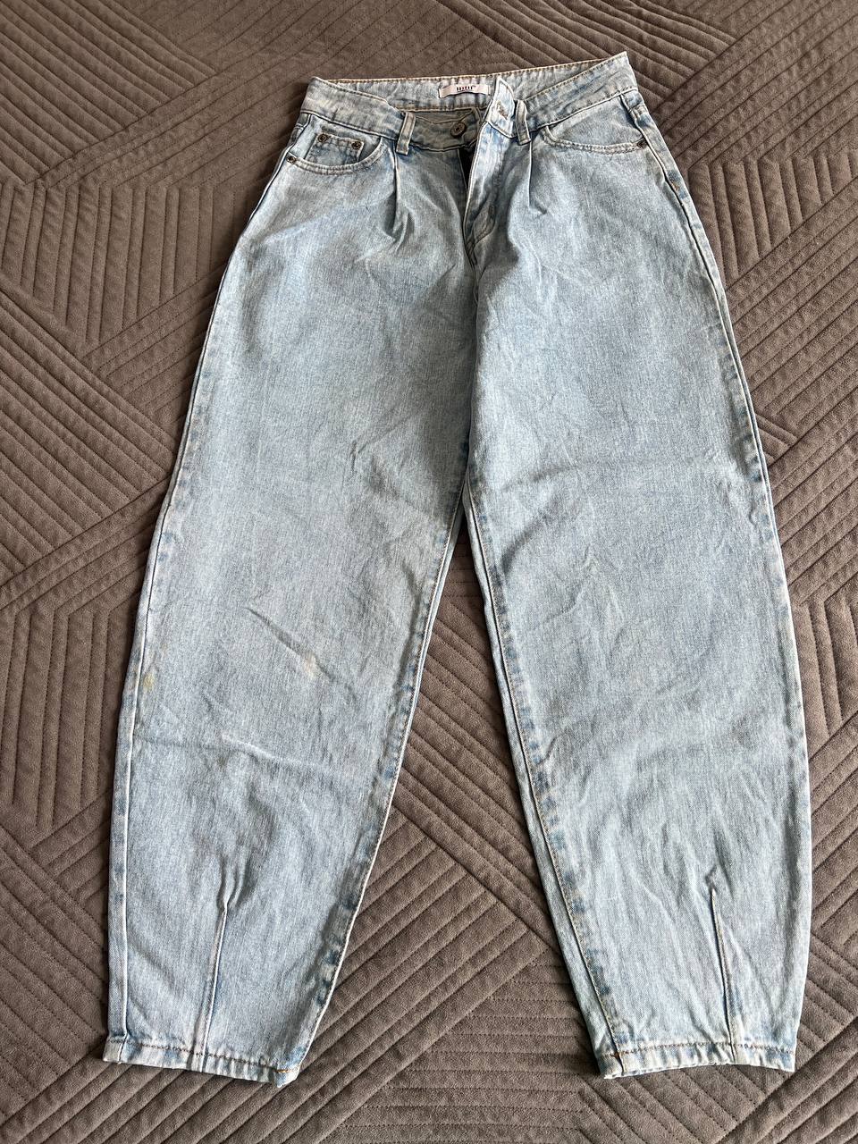 Джинсы бананы с высокой посадкой укороченные - Одежда в Москва