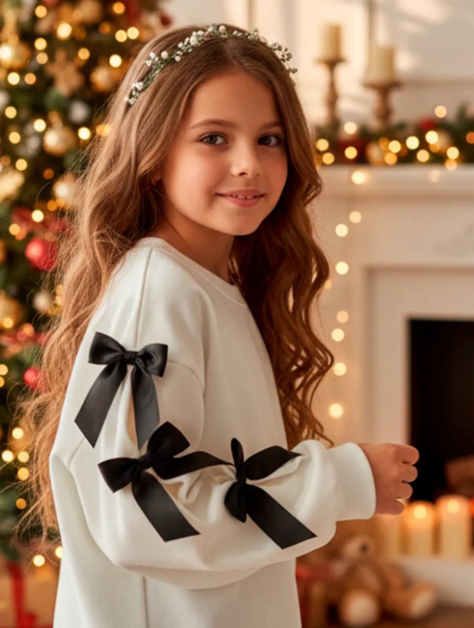 Свитшот с бантиками - Одежда в Москва