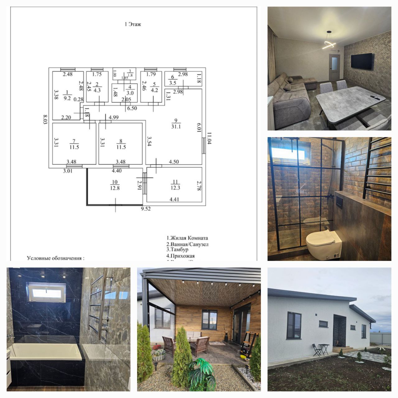 Новый дом под ключ 115кв.м с мебелью и техникой - частное объявление в Краснодар