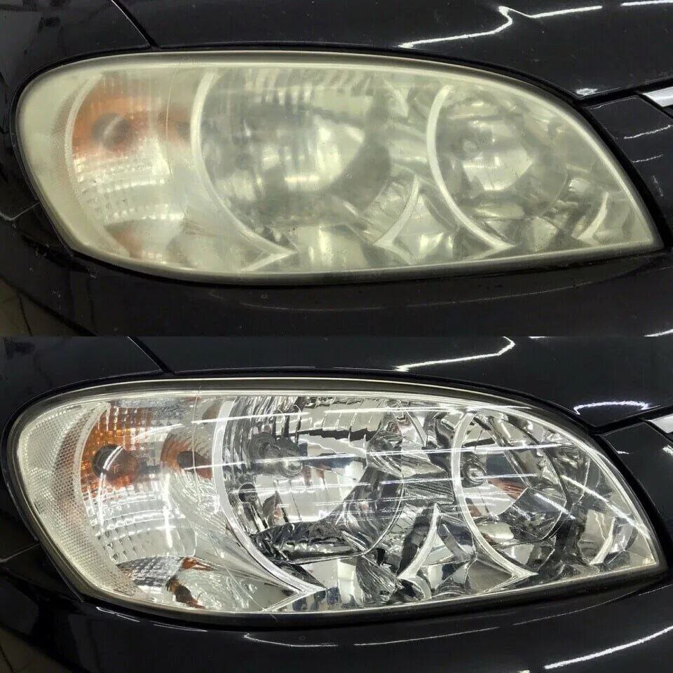 Полировка и восстановление блеска фар - Авто в Тюмень - фото 2