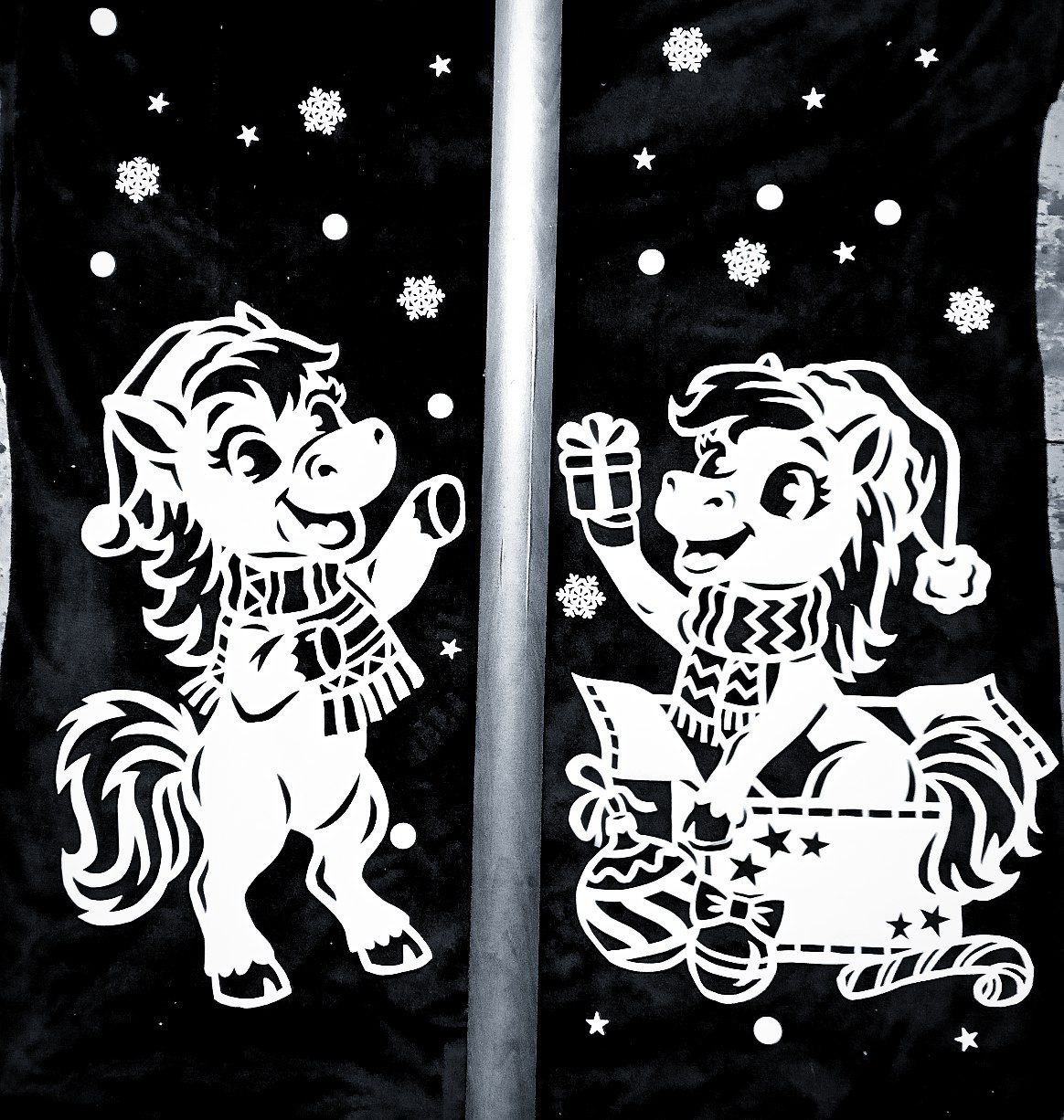 Праздничные украшения на окна - частное объявление в Новокузнецк