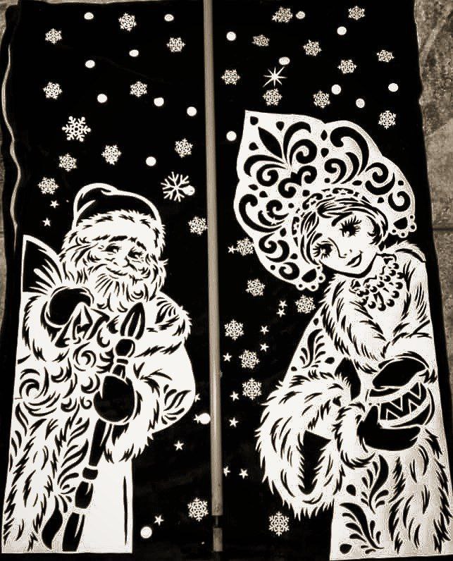 Праздничные украшения на окна - Хобби и отдых в Новокузнецк - фото 3