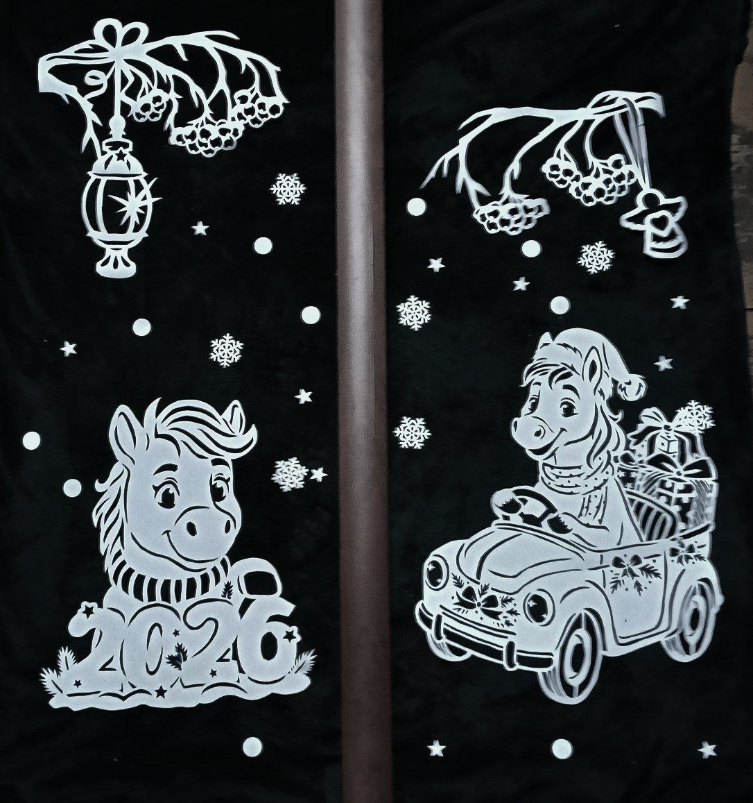 Праздничные украшения на окна - Хобби и отдых в Новокузнецк - фото 4