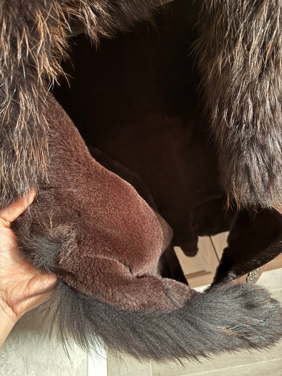 Натуральная дубленка с песцовым воротником - Одежда в Люберцы - фото 3