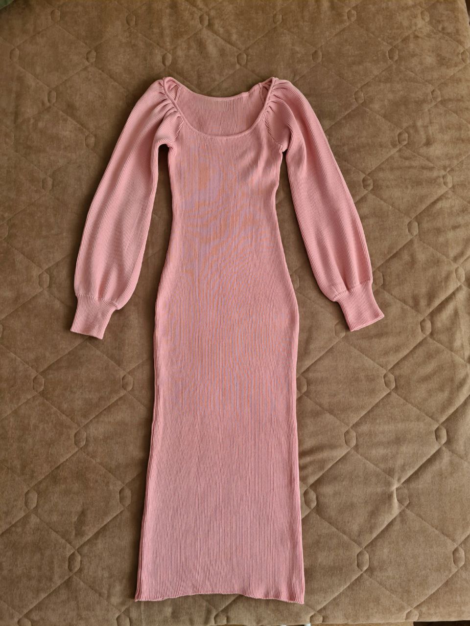 Платье лапша трикотажное с длинным рукавом - Одежда в Люберцы