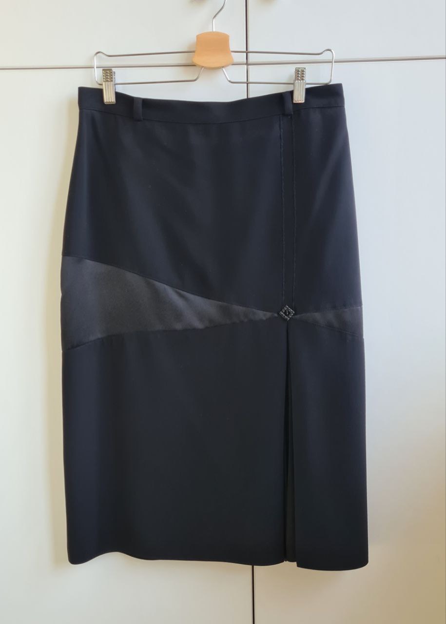 Юбка женская с атласной вставкой - Одежда в Люберцы