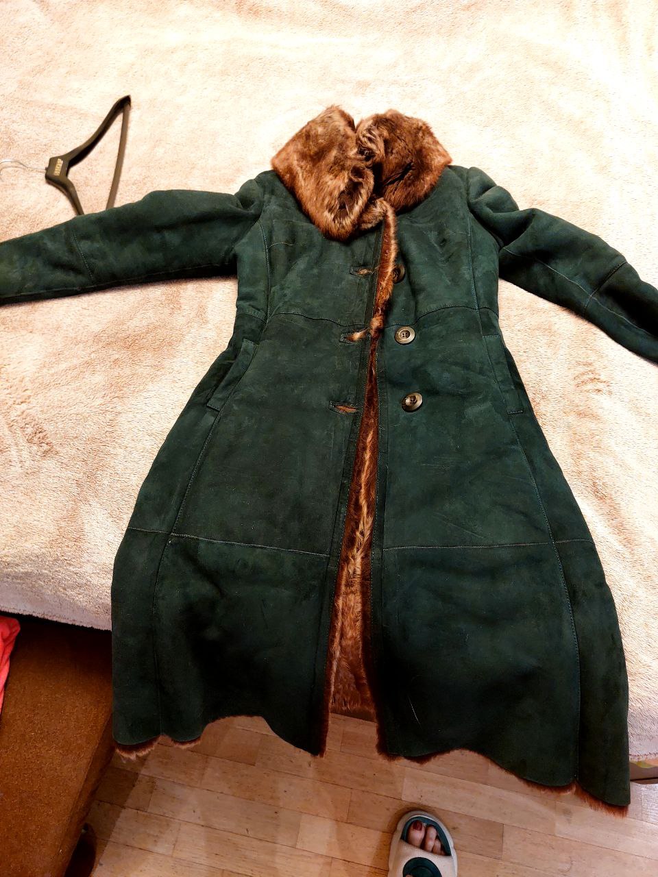 Дубленка новая с небольшой затертостью - Одежда в Люберцы - фото 3