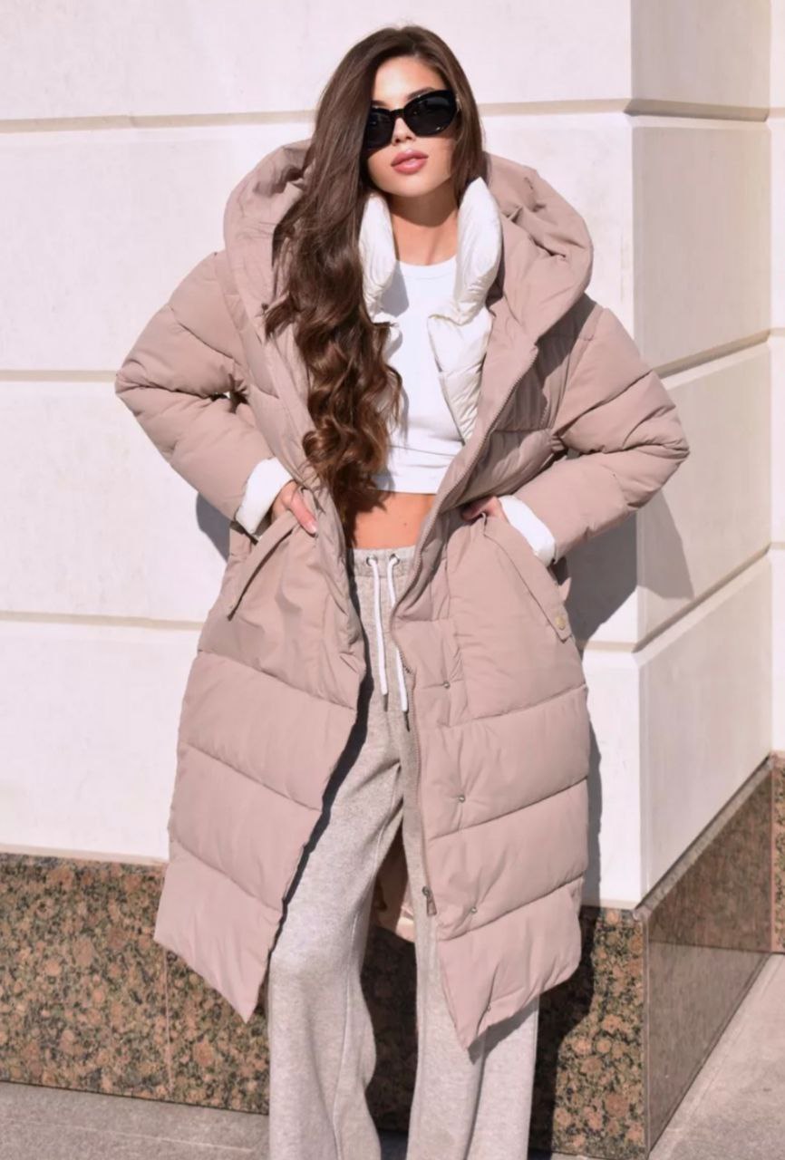 Пуховик женский зимний с капюшоном - Одежда в Балашиха