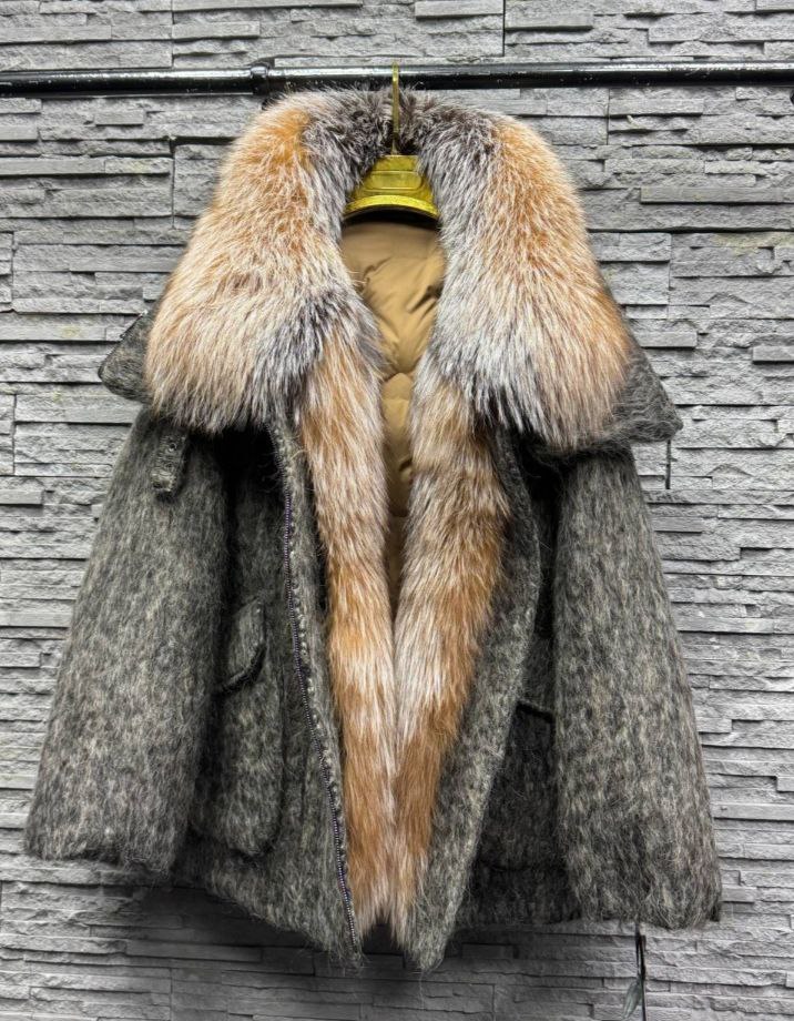 Тёплая куртка-пальто из валяной шерсти - Одежда в Владивосток