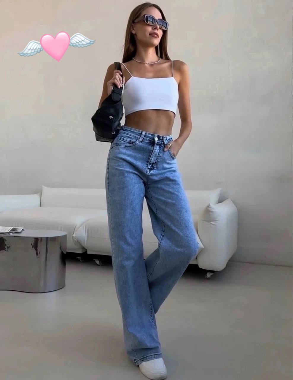 Широкие джинсы - Одежда в Барнаул - фото 3