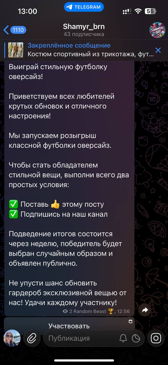 Розыгрыш в Shamyr_brn - Хобби и отдых в Барнаул