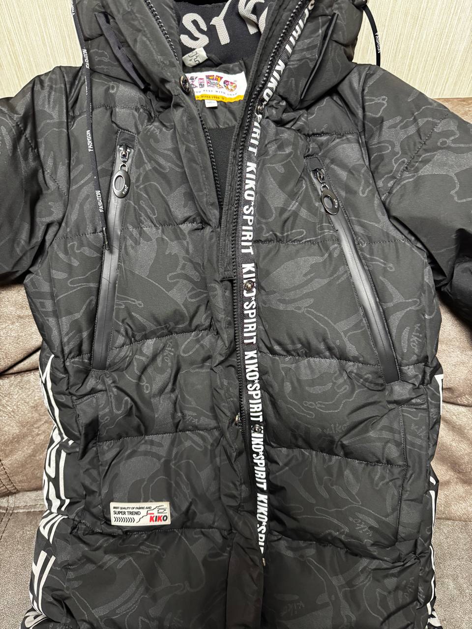 Пуховик для девочки KIKO размер 146 - Одежда в Барнаул - фото 3