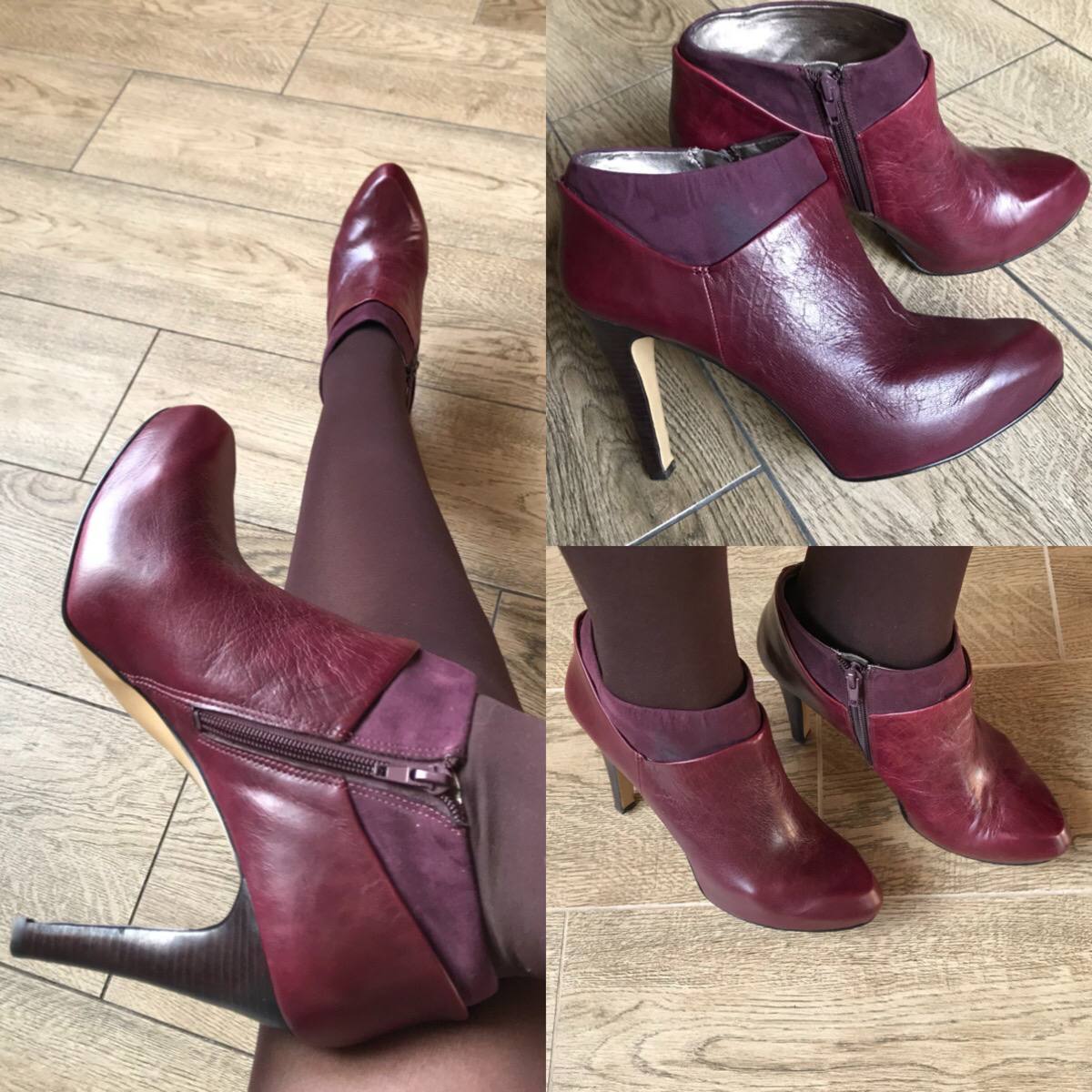 Бордовые ботильоны Nine West - Одежда в Балашиха