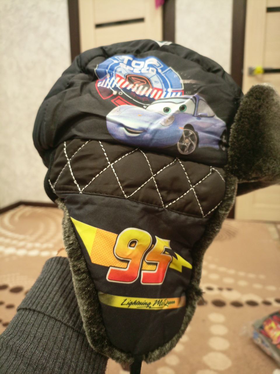 Зимняя шапка-ушанка для фанатов Тачек - Одежда в Йошкар-Ола - фото 4