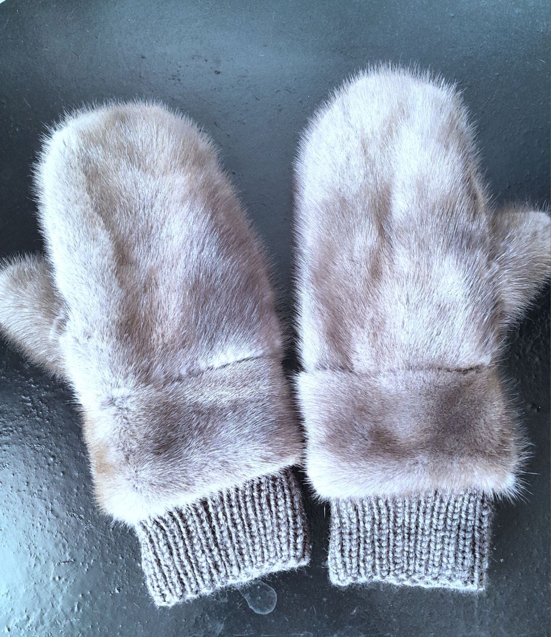 Рукавички Норковые Вязаные зимние Сапожки - Одежда в Ижевск - фото 6
