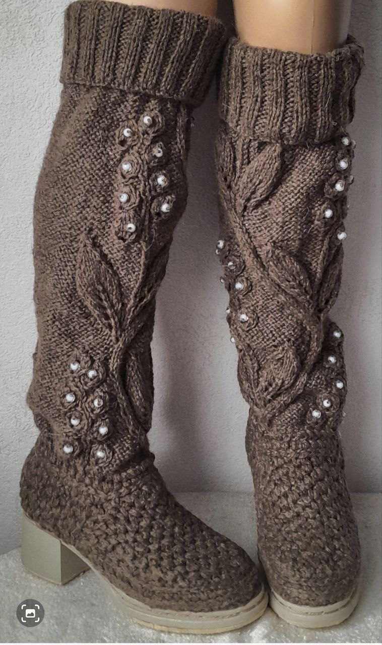 Сапожки зимние теплые ручная работа - Одежда в Ижевск - фото 7