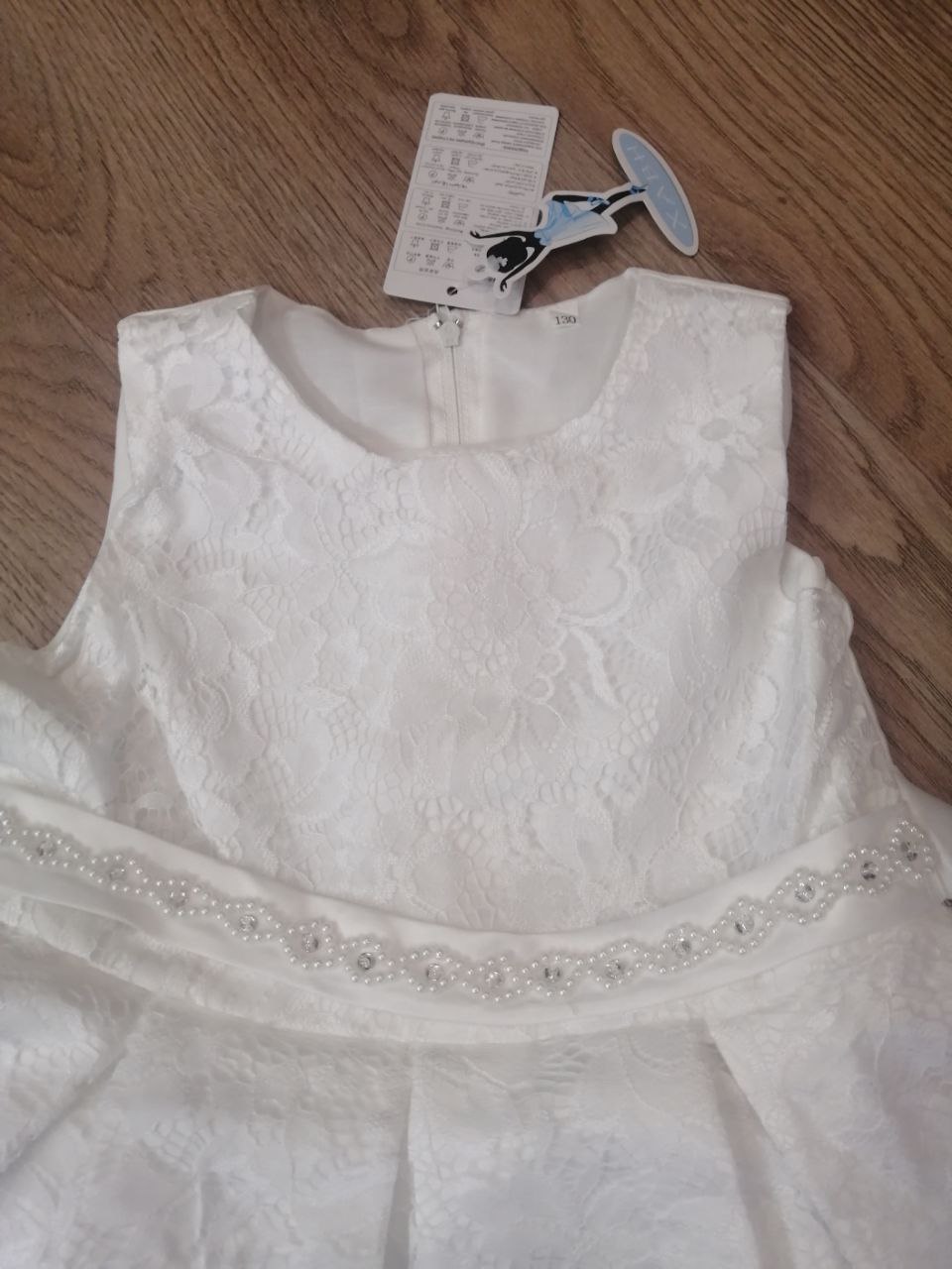 Белое кружевное платье для девочки - Одежда в Москва