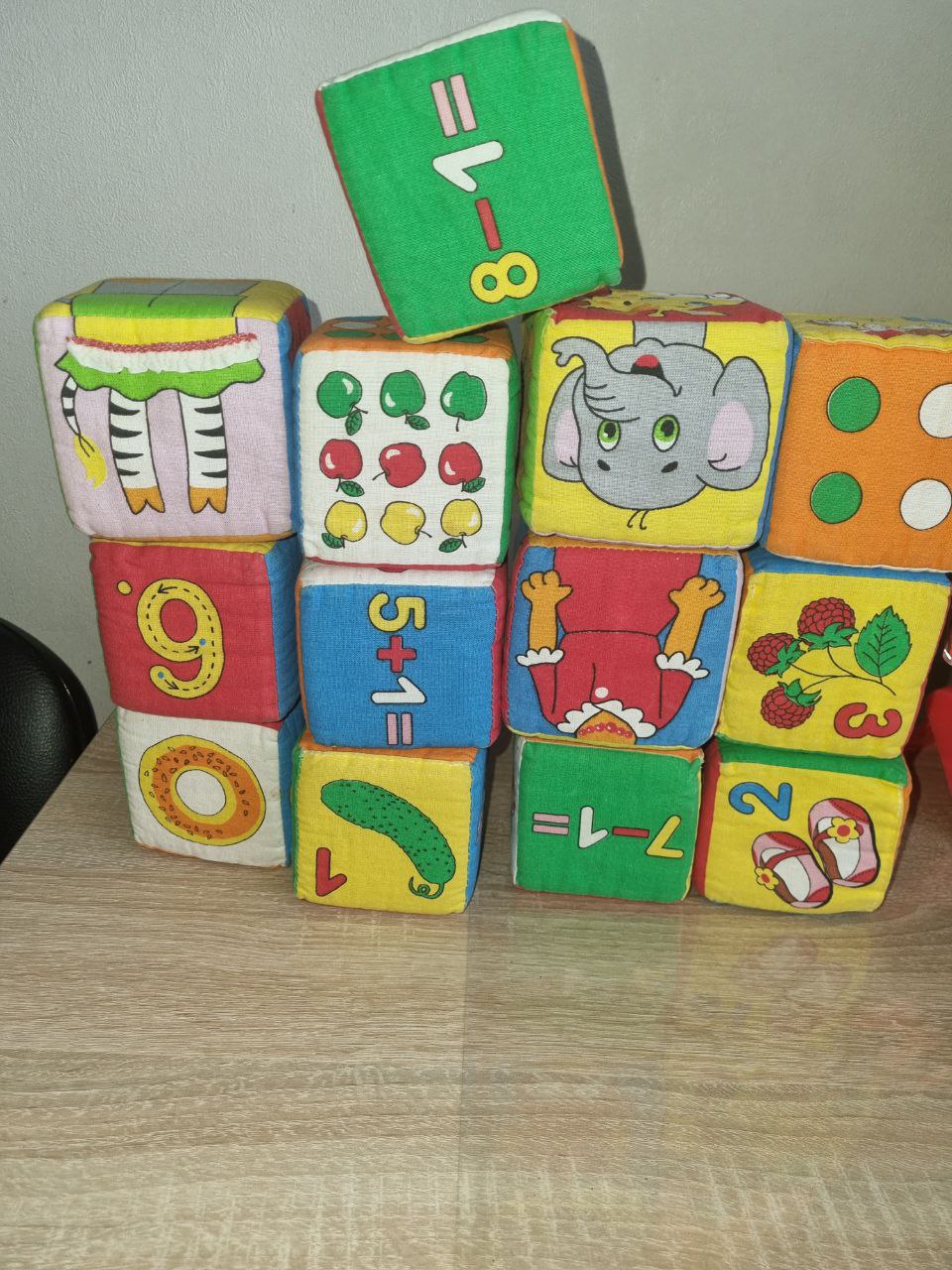 Кубики мягкие 9шт - Товары для детей в Томск