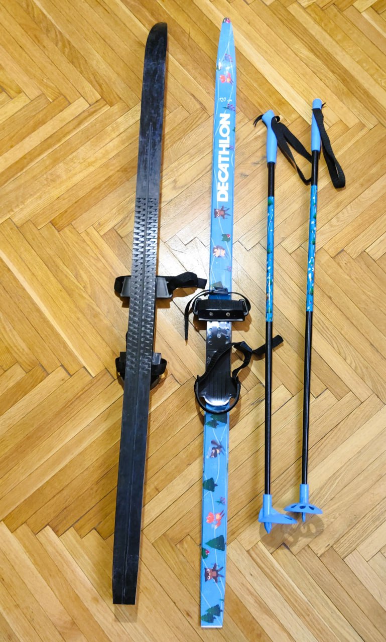 Детские лыжи Dekathlon 100 с креплениями и палками - Хобби и отдых в Королёв - фото 3