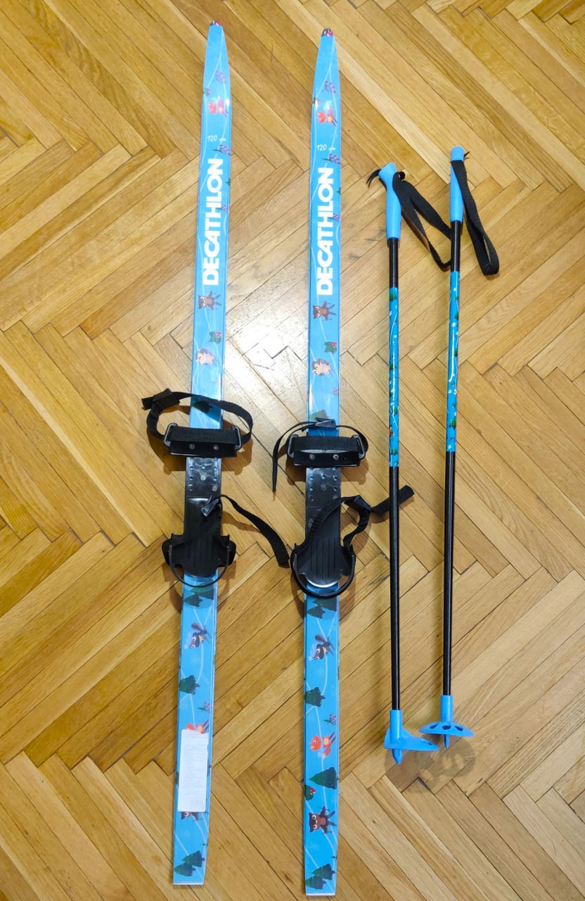 Детские лыжи Dekathlon 100 с креплениями и палками - Хобби и отдых в Королёв - фото 5
