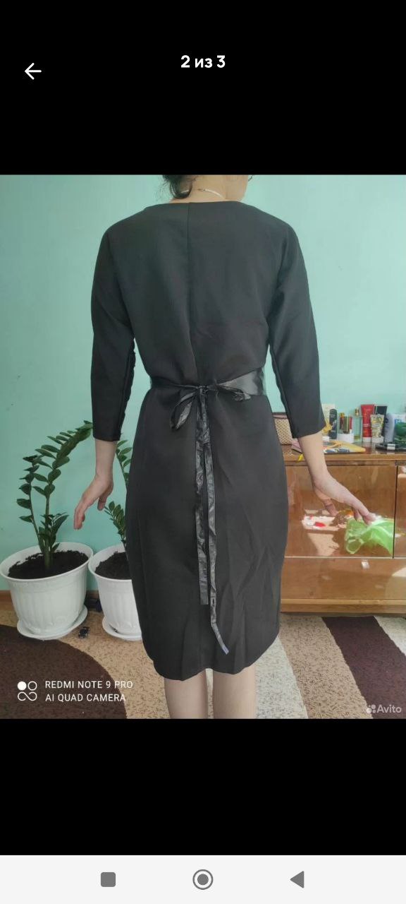 Платье черное 44 размер - Одежда в Люберцы - фото 4