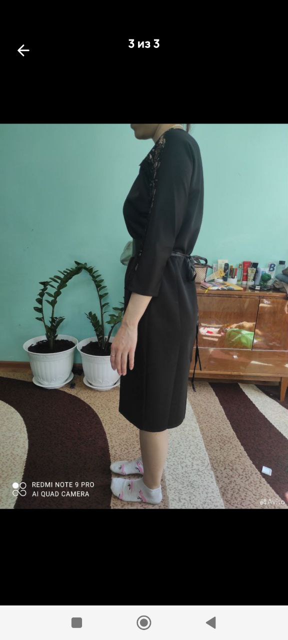 Платье черное 44 размер - Одежда в Люберцы - фото 5