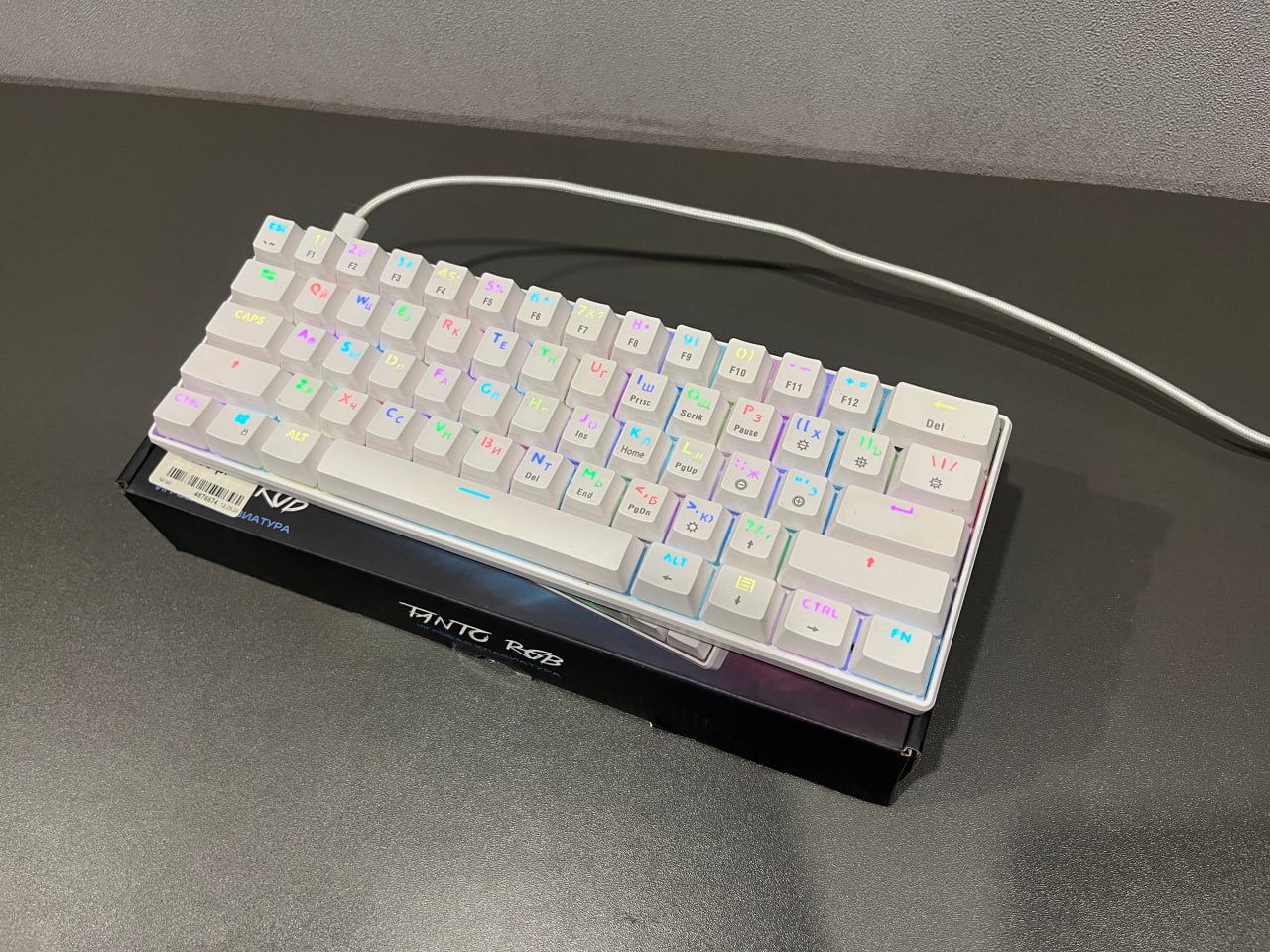 Механическая клавиатура Dexp Tanto RGB White - Электроника в Калининград