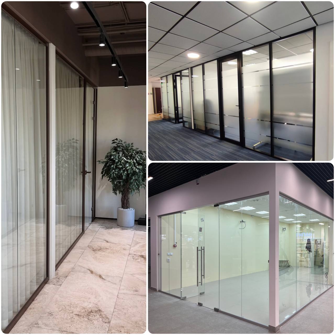 Перегородки и двери для офисов и торговых центров - Услуги в Сочи