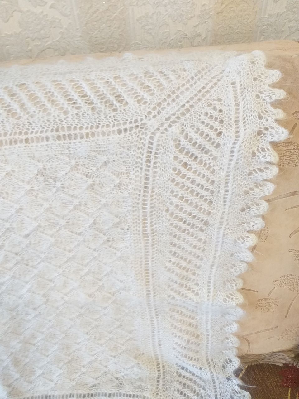 Шаль и шарфик паутинка ручной работы - Одежда в Самара - фото 4