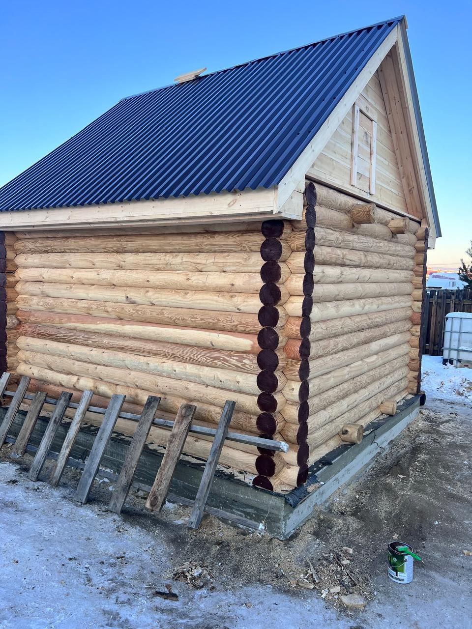 Баня из оцилиндрованного бревна - частное объявление в Чита