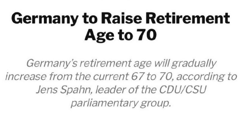 Повышение пенсионного возраста в Германии - частное объявление в Белгород