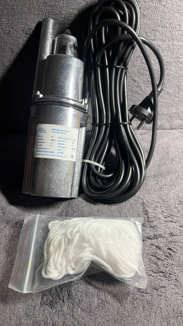 Погружной вибрационный насос Oasis VS 0,3/40-10N - Для дома и дачи в Новосибирск - фото 3