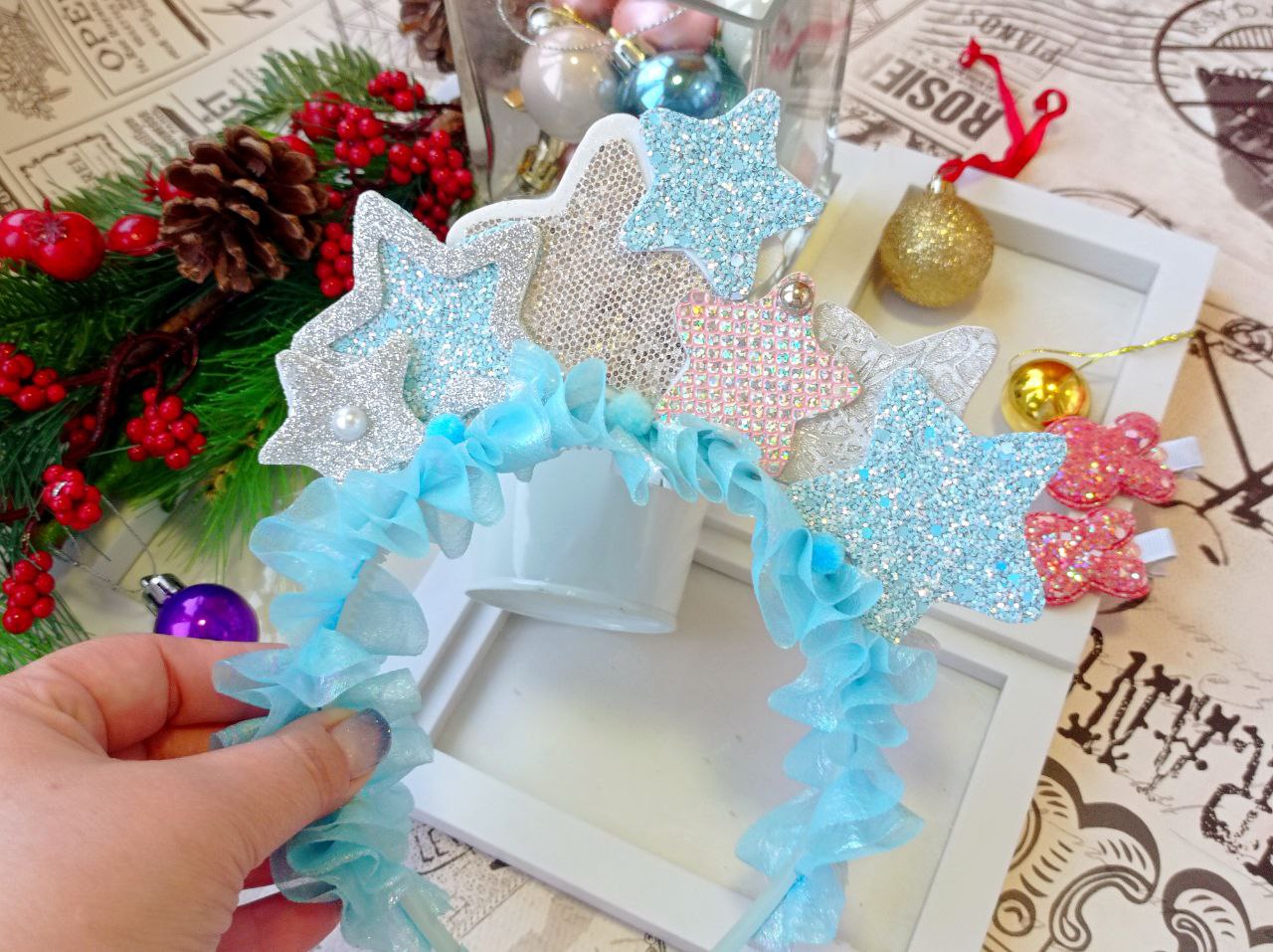 Бантики и аксессуары ручной работы к Новому Году - Хобби и отдых в Новосибирск