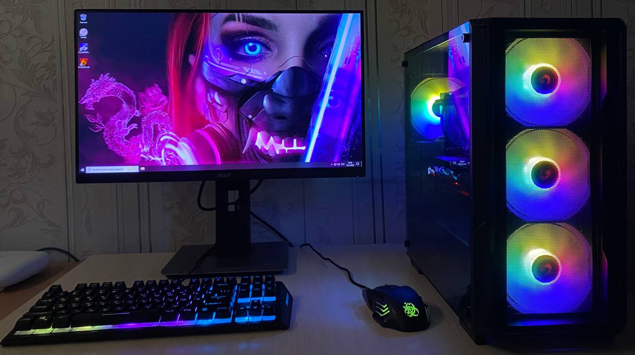 Игровой компьютер в сборе с монитором Acer - Электроника в Барнаул