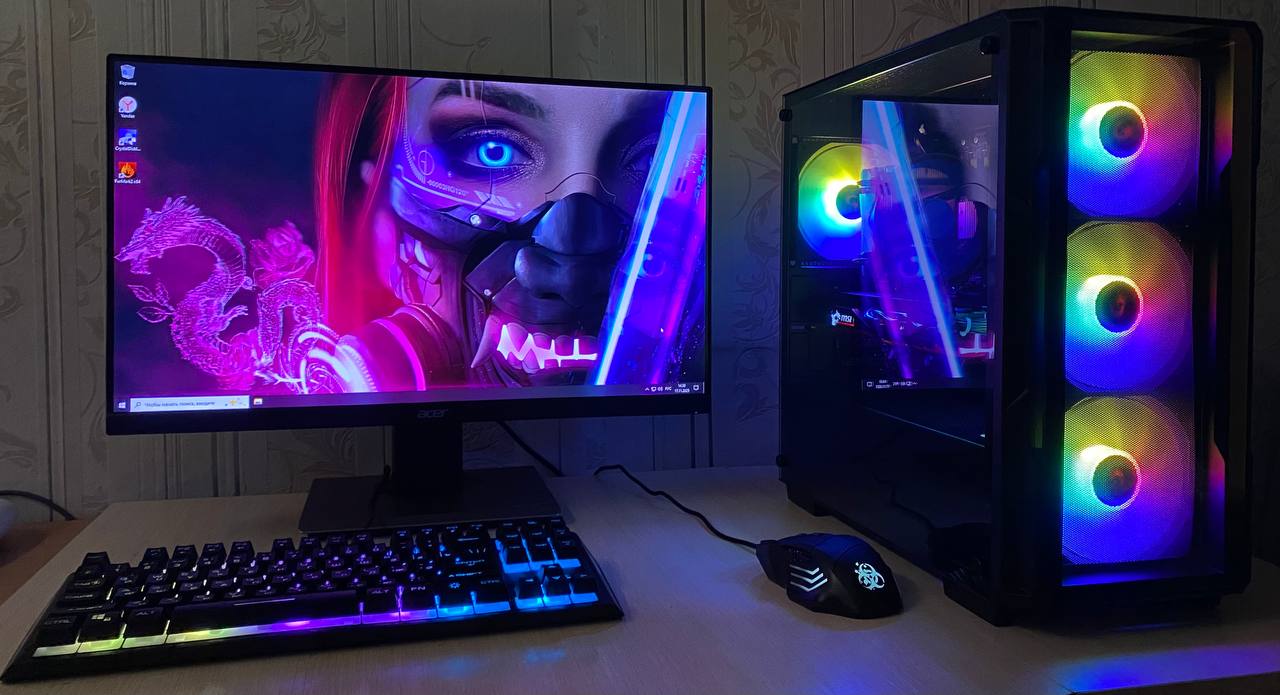 Игровой компьютер в сборе с монитором Acer - Электроника в Барнаул - фото 7