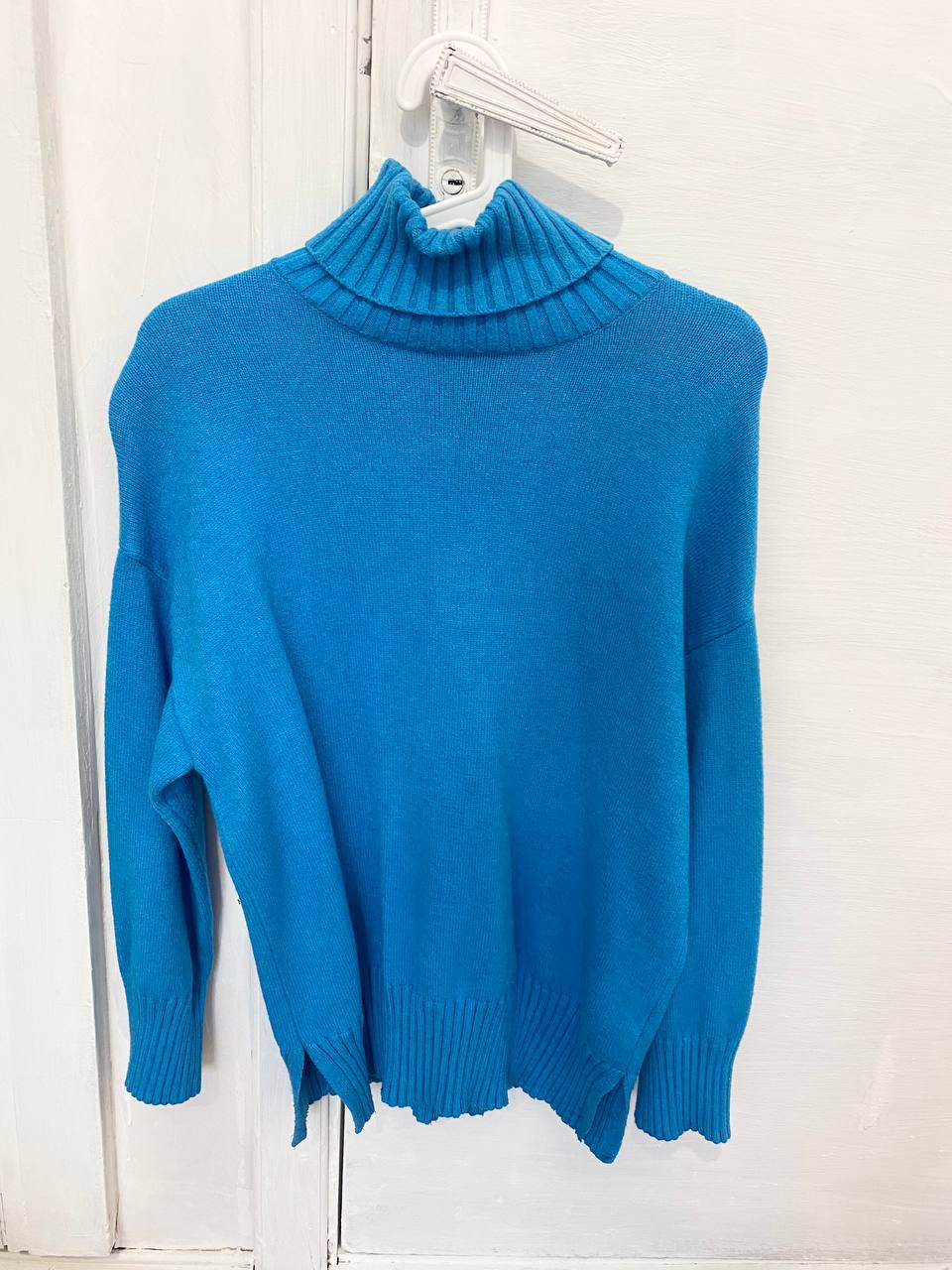 Свитер тёплый голубой - Одежда в Москва