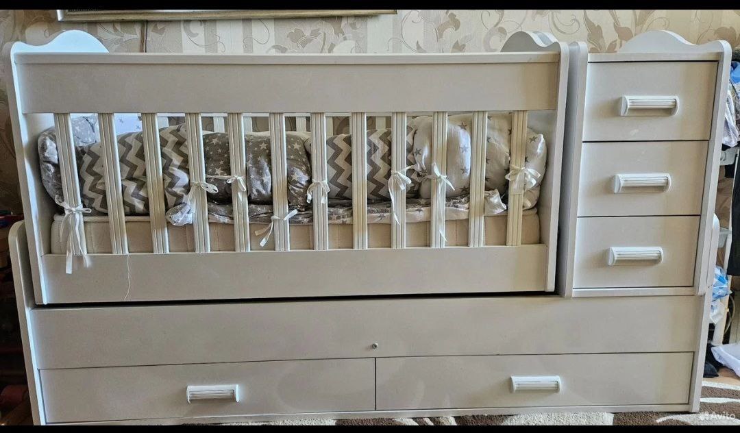 Продам детскую кроватку с маятником - Товары для детей в Симферополь - фото 4