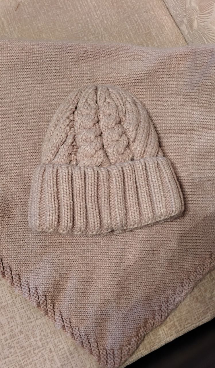 Комплект зима шапка и шарф косынкой - Одежда в Железногорск - фото 3