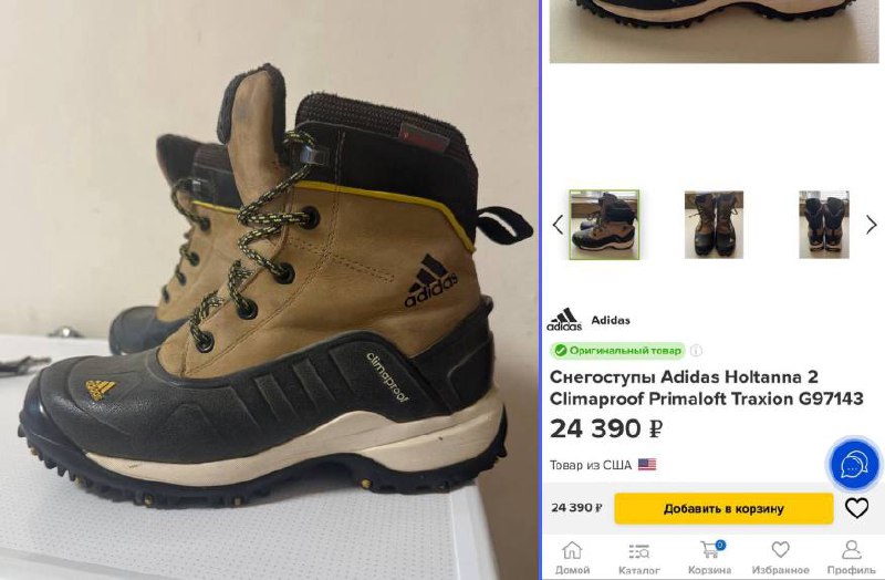 Продажа зимних ботинок Adidas Holtanna II CP Boot - Одежда в Якутск