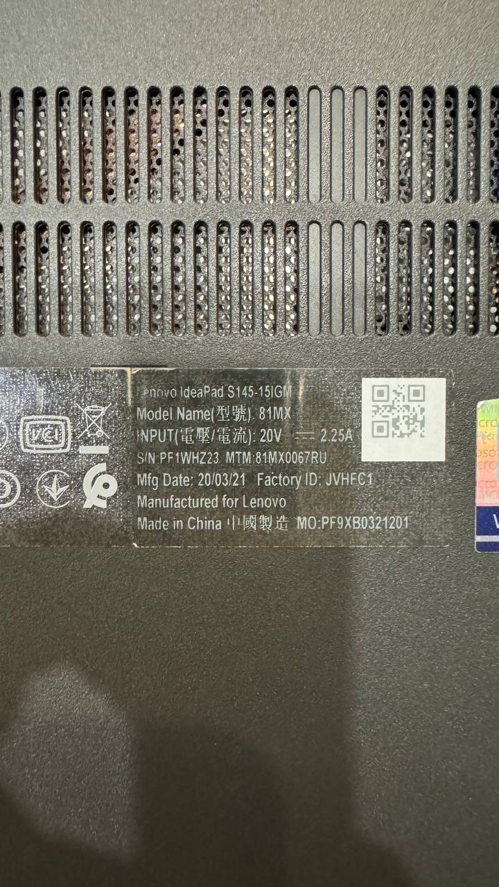 Продажа ноутбука Lenovo IdeaPad S145-15IGM - Электроника в Ставрополь - фото 3