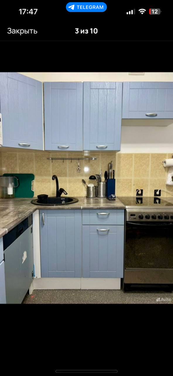 Кухонный гарнитур Кантри голубого цвета - Для дома и дачи в Балашиха - фото 3